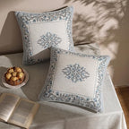 ISAENNE Designer Linen Throw Pillow Cover,Set of 2,18"x18"-Segerman A - Image 3