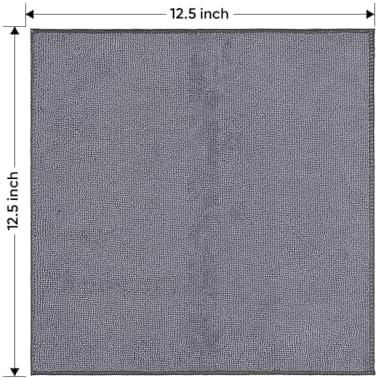 HOMEXCEL Grey Microfiber Cleaning Cloth 400 Pack, 11.5 x 11.5 inch Bulk Shop Towels | Reusable Cleaning Rags for Cars, Kitchen, Window, Garage and House, Ultra Absorbent, Lint Free, Streak Free - Image 6