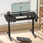 Standing Desk with Hidden Cable Management Tray,48x24,Black - Image 2