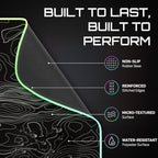 Gerlos RGB Gaming Mouse Pad, Large LED Desk Mat for Gamer, 31.5" x 11.8" - Image 4