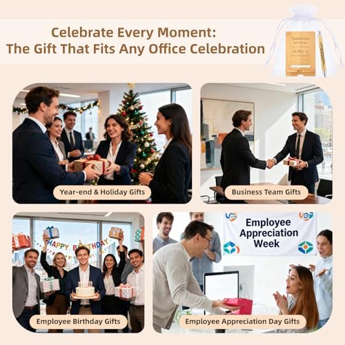 150 Pcs Employee Appreciation Gifts Bulk, 50 Wooden Phone Stands, 50 Motivational Pens with White Organza Bags, Thank You Gifts for Coworkers, Staff, Team, Volunteers, Nurses, Teachers, Office Desk - Image 3