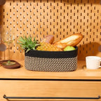 MiniArk Small Storage Baskets for Organizing | Closet Organizer Bins | Shelf Toy Basket | Woven Rope Baskets | Cube Decorative Box | Shallow Basket | 11.5x7.5x4.7” | 4 Packs Black Brown - Image 5