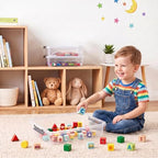 Citylife 5.3Qt 4Packs Clear Craft Organizers and Storage Box, Sensory Bins - Image 3