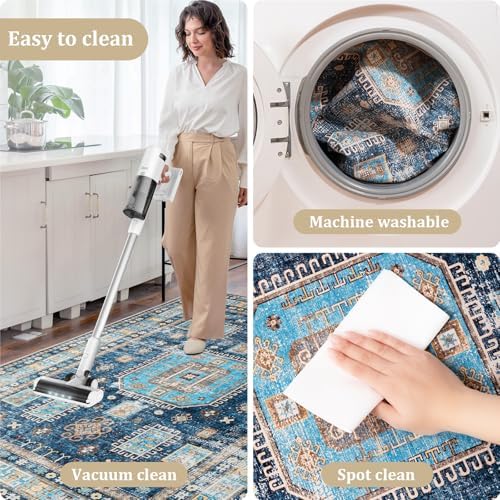 Office Chair Mat for Hardwood Floor, 48"x36" Easy Glide Computer Desk Mat Protector for Rolling Chair Under Desk Rug Nonslip Backing, Machine Wash (Modern) - Image 6