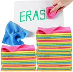 Tanlade 50 Pcs Dry Erase Cloth,6 X 6 Inch,Green/Blue/Yellow/Pink/Orange by Tanlade