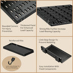 Pegboard Wall Organizer 6 Pack 11.8x11.8 Black Wall with Hooks Storage Kit - Image 4