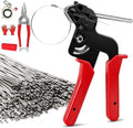 Metal Zip Ties Gun Tool Set with 150pcs Stainless Steel Zip Ties 11.8 inch by Unknown