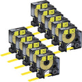 10 Pack Compatible for Dymo Rhino 18052 Black on Yellow 1/4" x 4.9' Industrial Heat Shrink Tube Labels for Rhino 1000 3000 4200 5000 5200 6000 3M Label Maker by KCMYTONER