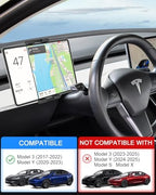 for Tesla Tablet Mount Phone Holder, for Tesla Model 3 Y Car Air Vent Accessories, for 4-11" Device Like iPad Pro, Air, Mini, iPhone, Galaxy, [ONLY FIT for 2017-2022 Model 3, 2020-2023 Model Y] - Image 2