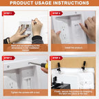 in Wall Cable Management Kit with Recessed Tv Outlet Box-Two-Hole Socket, 9ft Cord,Tv Cable Hider Wall Kit Hider Box Fits All Plugs, Easy, Safe Cable Management - Image 6