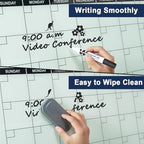 TSJ OFFICE Glass Calendar Whiteboard - 36" x 24" Monthly Planner for Wall - Image 4