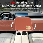 360° Rotating Car Desk Tray for Laptop & Food, Fits Tesla Model Y/3/S - Image 2