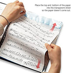 Sheet Music Folder (3 Pack, Black) – 40 Sleeves Display 80 Pages Spiral Binder Organizer for Music Stand – Fits Letter Size 8.5 x 11 Inch – Direct Page Writing with Detachable Name Tag - Image 3