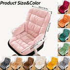 Desk Chair Cushion with High Back Support Office Chair Seat Pad with Non-Slip Bottom for Office Car Home Dining Room Kitchen - Image 2