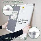 SWANCROWN White Board Bulletin Board Combo 36 x 24 in, Aluminum Frame - Image 3