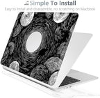 Batianda AstroGrid Case for MacBook Air 13.6" M2-M5 Chip, Galaxy Swirl - Image 5