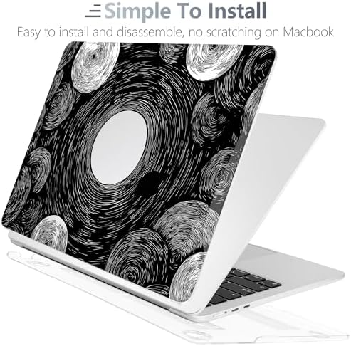 Batianda AstroGrid Case for MacBook Air 13.6" M2-M5 Chip, Galaxy Swirl - Image 5