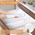 Bamboo Drawer Dividers, Adjustable Drawer Organizers, Fits 17.6–21" Drawers - Image 6