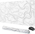 Cacoy 36"x20" Topographic Gaming Mouse Pad XXL, Extended Computer Desk Mat by Cacoy