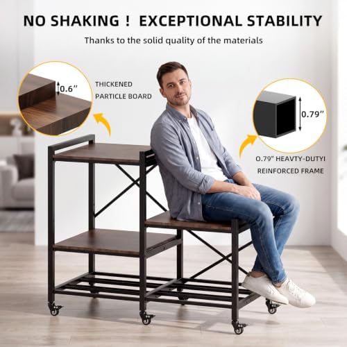 Sturdy 3D Printer Stand with Filament Storage, Heavy Duty 3D Printer Table - Image 3