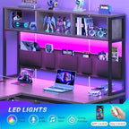 SEDETA L Shaped Electric Standing Gaming Desk with 3 Drawer,LED Light - Image 7
