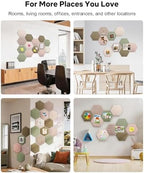 Hexagon Cork Bulletin Board Tiles, Felt Pin Board - Image 7