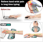 Large Gaming Mouse Pad+ Keyboard Wrist Rest Set, Ergonomics Memory Foam Mouse Mat Wrist Rest Support for Home Office, Waterproof Extended Mousepad 31.5x11.8in, Highland Cow Desk Pad - Image 5