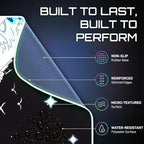 Gerlos RGB Gaming Mouse Pad, Large LED Desk Mat for Gamer, 31.5" x 11.8" - Image 4