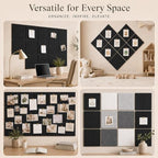 Stripe Felt Bulletin Board Tiles, Cork Board Alternative 48 x 36 in - Image 6