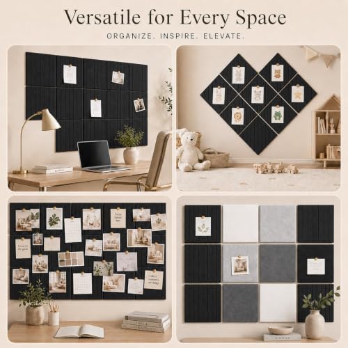 Stripe Felt Bulletin Board Tiles, Cork Board Alternative 48 x 36 in - Image 6