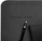 Gallaway Leather Desk Mat, Office Writing Desk Pad, Large 36" x 17" Black, for Top of Desks, Gift Ready Elegant Computer Desk Cover Protector PU Leather - Image 5