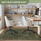 36"x60" Office Chair Mat for Hardwood Floor, Non-Slip Washable Dark Brown - Image 5