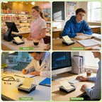 6 Pcs Pop Up Note Dispenser Black Base Transparent Top Posted Holder Container Sticky Note Holder Dispenser for 3 x 3 Inch Sticky Home Office School - Image 7