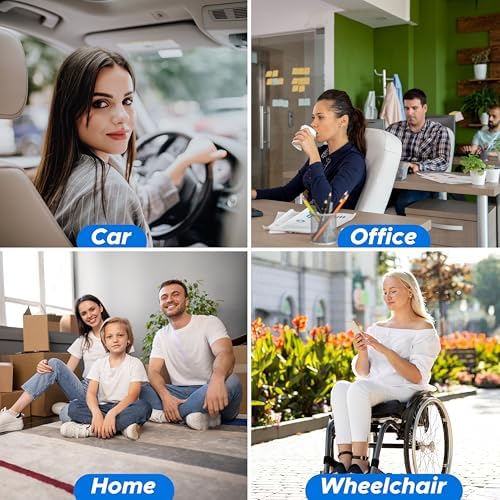 EcoNour Gel Seat Cushion for Long Sitting – Blue | Double-Layer Honeycomb Gel Cushion for Office Chair, Car & Wheelchair | Pain Relief for Tailbone, Sciatica & Back Support - Image 3