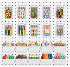 20PCS Pegboard Organizer Accessories, 10 Clear PET Jars with Lids & 10 Open ABS Bins, Fits 1/8” & 1/4” Pegboards, Wall Organizer Set for Garage, Workshop, Craft Room, Office & Home by LianRippleLian