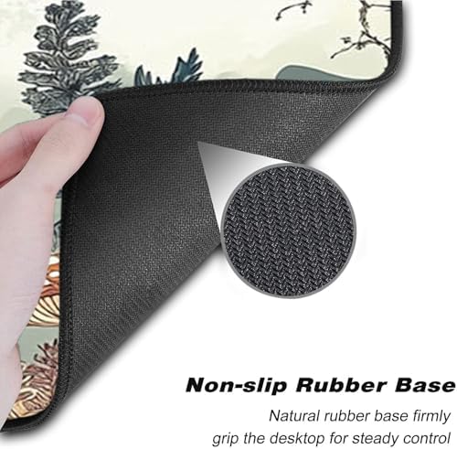 Keyboard Wrist Rest Set,Memory Foam Wrist Support Mouse Pad,31.5"x11.8" Desk Mat for Comfortable Typing & Pain Relief,Non-Slip Base for Office & Home Use - Cute Highland Cow - Image 3