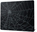 XVX Glass Mouse Pad for Gaming, Black Spider Webs Hard Gaming Mousepad, Professional Large Mouse Mat 16.2" x 12.2", Special Glass Surface with Improved Precision and Speed by GMKWTL