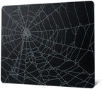 XVX Glass Mouse Pad for Gaming, Black Spider Webs Hard Gaming Mousepad, Professional Large Mouse Mat 16.2" x 12.2", Special Glass Surface with Improved Precision and Speed by GMKWTL