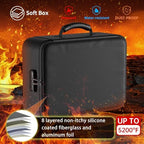 DocSafe 5200°F Fireproof Document Organizer Box with Lock, Heat Insulated - Image 2