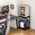 Snughome Extra-Large Computer Tower Stand with Charging Station, Adjustable PC Tower Stand for Floor 25.2"-36.2", Mobile Rolling CPU Holder Cart with Locking Wheels for Gaming Office Home - Image 6