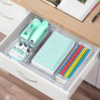 Green Office Desk Accessories Set with Stapler, Tape Dispenser and More - Image 6