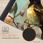 Large Gaming Mouse Pad, Keyboard Wrist Rest Pad + Mouse Wrist Pad + Coaster 4 in 1 Set, Extended Waterproof Non-Slip Desk Mat, Suitable for Office Home Learning Games, Cute Bird - Image 5