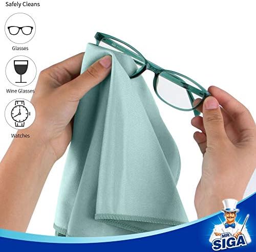 MR.SIGA Ultra Fine Microfiber Cloths for Glass, Pack of 18, 35 x 40 cm 13.7" x 15.7" - Image 5
