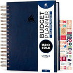 Clever Fox Budget Planner & Monthly Bill Organizer, Large Dark Blue by CleverFox