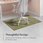 Anji Mountain 48" x 36" Rug'd Office Chair Mat for Carpet & Hardwood Floor - Image 3