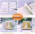 2027 Time Piece Calendar, 3D Sticky Notes 2027, Desk Calendar With LED Light, Tree Memo Pad Creative Artsy Pads 3D Art Calendar, Paper Carving Gift, Desktop Decoration(Angel) - Image 3