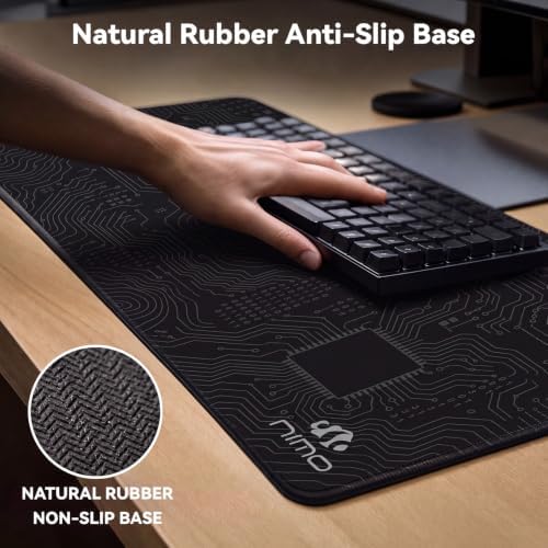 NIMO Large Gaming Desk Mat 4mm Extra Thick Mouse Pad - Image 3