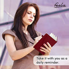 feela 5 Pack Journal Notebook Bulk for School, Hardcover Business Notebooks Classic Ruled Lined Journals with Pen Holder for Work Note Taking, with 5 Black Pens, 120 GSM, 5.1”x8.3”, A5, Wine - Image 6