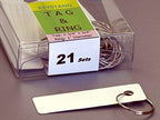 Wall Mounted Key Holder 21MGN – Melamine Wood & 21 Metal Key Hooks, for Home & Office, Includes 21 Sets of Tag & Ring. - Image 4