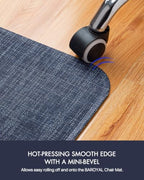 BARoyal Office Chair Mat for Hardwood Floor Under Desk Computer Rolling Chair Mat for Wood/Tile Floor Heavy Duty PVC Plastic Hard Floor Protector 48" x 60"(Oasis Blue) - Image 5